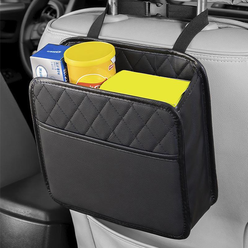 1-S Car Seat Back Storage Bag Portable Storage Foldable Multi-Functional Organizer Box For Vehicle Rear Seat Compartment Bag