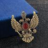 Medal Lapel Pin Angel Wings Double-headed Eagle Fashion Accessories Brooch Pins Jewelry Brooches