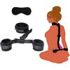 BDSM Sex Toys Bondage Kit Straps Cuffs Bondaged Tie Downs Kit Women Sweater | Fuzzy Handcuffs Restraints and Blindfold for Grownups Bedroom Bed