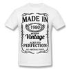 Novelty Awesome Made In 1980 Vintage T Shirts Graphic Streetwear Short Sleeve Birthday Gifts Father Dad T-shirt Mens Clothing