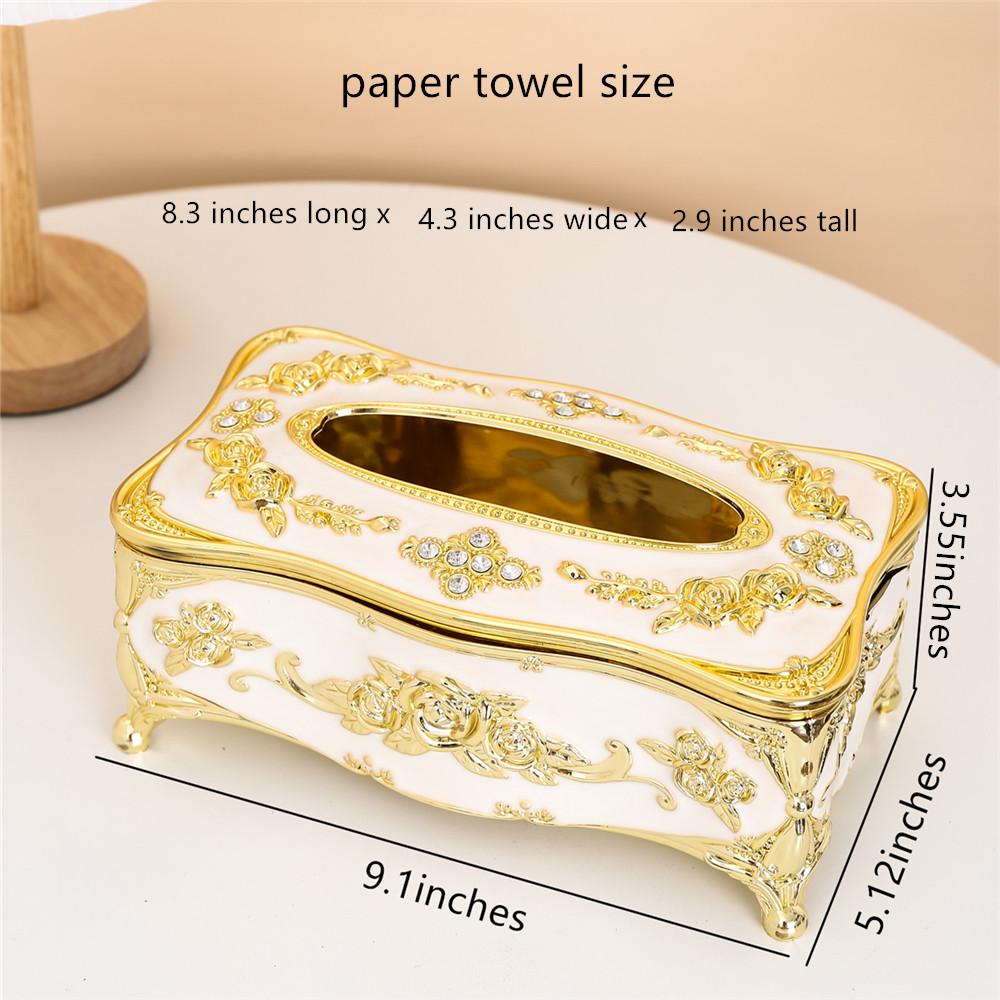 European style el desktop living room dining room home decoration tissue box acrylic waterproof toilet dustproof tissue holde