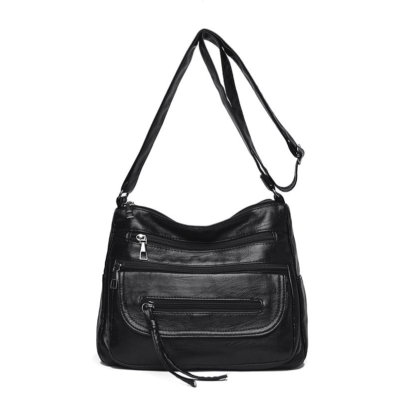 Women's Shoulder Bag Middle-aged Mom Bag Multi-pocket Shoulder Bag Lightweight Crossbody Bag