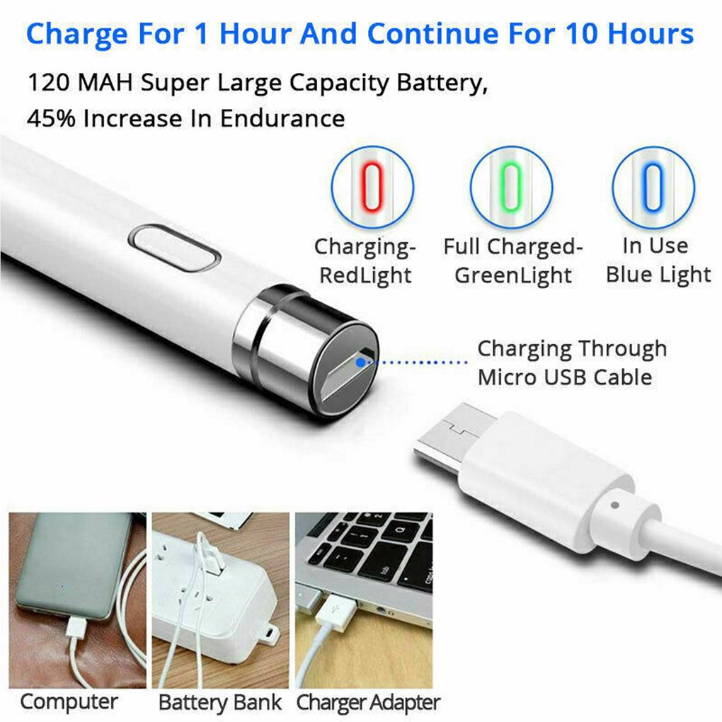 Capacitive Electric Laptop Touchscreen Pencil Computer Pen Portable Stylus Electronic Painting Notes Tool