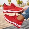 Women's Casual Chunky Platform Sneakers Anti-Slip Walking Shoes for Women Breathable Knitted Running Sneakers Lightweight Lace-Up Work Tennis Shoes