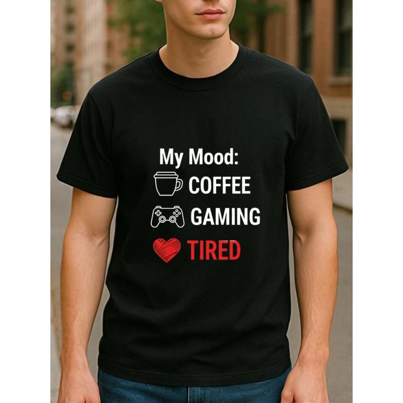 European Size My Mood, Interesting Patterns, Fun Valentine's Day Outfits, Street Trend Casual Versatile Tops, All-season Casual T-shirts