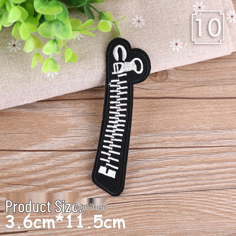 Trendy British Style Embroidered Flower Iron-on Cloth Patch for Streetwear & Clothing Repair