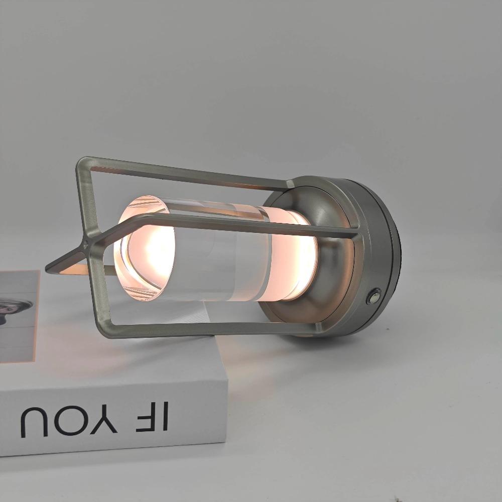 Touch table lamp Plastic USB charging LED lamp Bedroom bedside decoration desk lamp Outdoor camping atmosphere night light