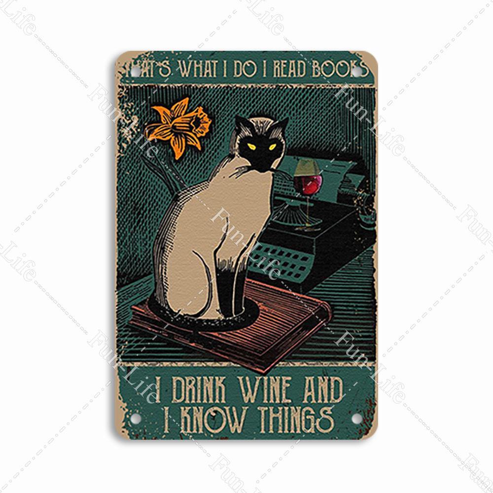Vintage Cat Metal Sign Poster, Home Decor, Retro Animals Tin Sign, Living Room, Pet Shop, Bar, Hotel, 20x30cm