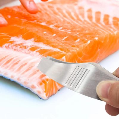 Fish Bone Removal Tools Stainless Steel Kitchen Tools Household Seafood Tongs Hair Removal Tools Tweezer Food Clips