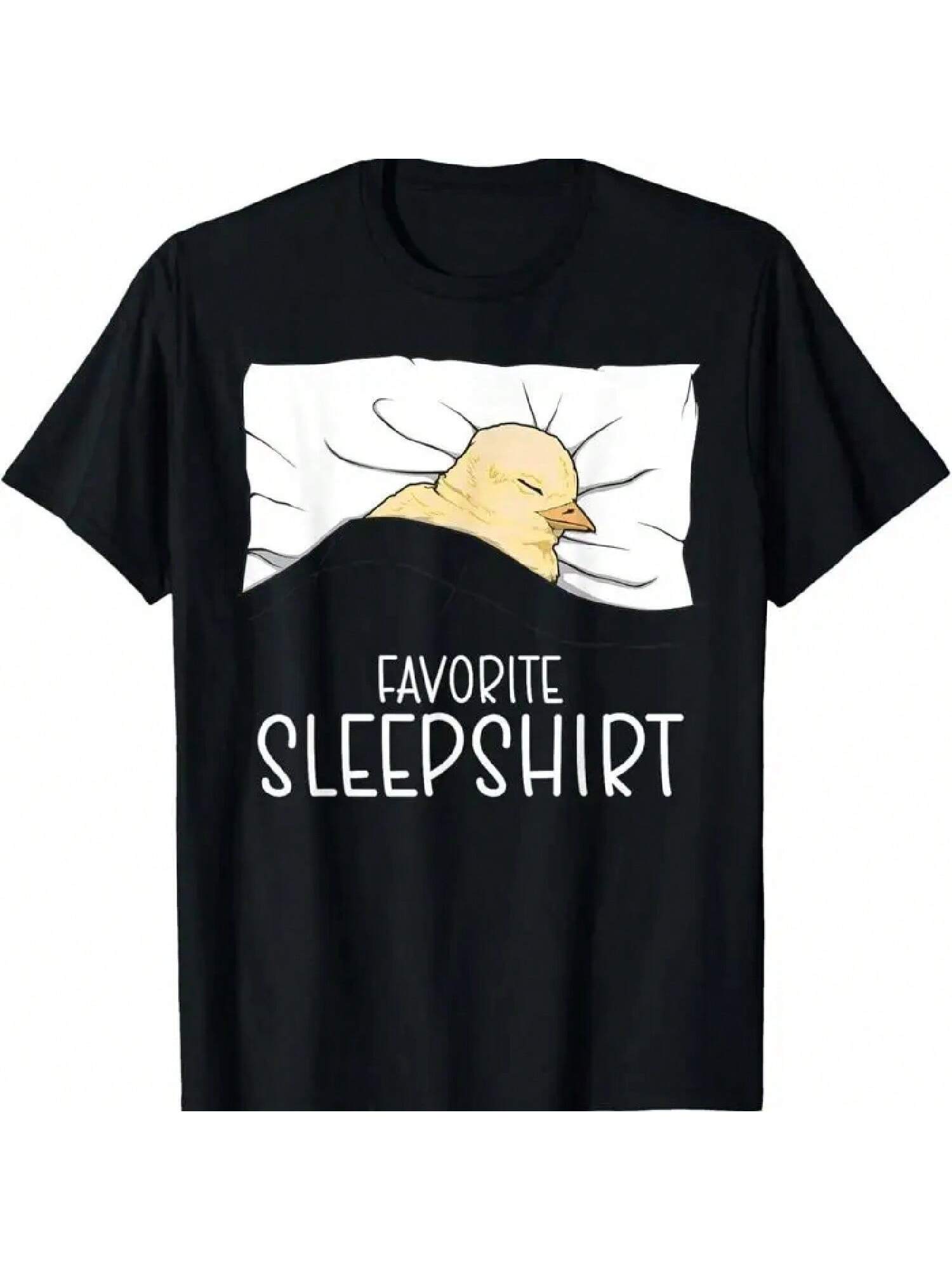 Favorite Sleepshirt Chick Napping Pajama T Shirt S разноцветный