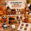 Schmuckherstellung Zubehör für Gruppenaktivität 3D Halloween Hund DIY Kunst Set, Perlen Hund Welpe Bastelset, Niedliches Haustier Set Tier Anfänger Erwachsene, Heim Schreibtisch Dekor