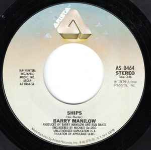 

7inch Record BARRY MANILOW - Ships AS0464 Arista 1979 US Rock Used