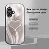 Gradual Love Big For Apple IPhone 16 11 13 15 14 Pro Max 12 Mini 7 8 Plus XR X XS SE Elliptical Shaped Tempered Glass Phone Case