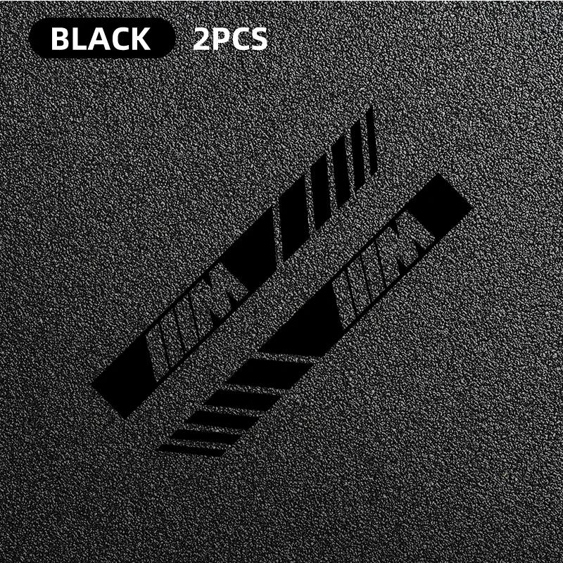 2pc Car Racing Stripe Stickers Rearview Mirror Reflective Vinyl Decals For BMW E46 E85 E60 F10 E39 F30 E36 F20 E87 E90 E70 X3 X5