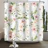 Floral Shower Curtain for Bathroom Vintage Flower Butterfly Waterproof Fabric Boho Bathtub Bathroom Curtain With Hooks 180x240