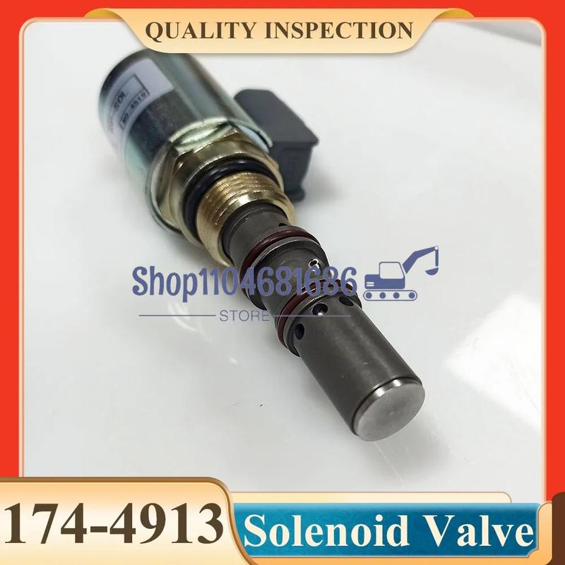 24V Solenoid Valve 174-4913 1744913 for Hydraulic Pump Valve Wheel Loader 950G 962G 966G