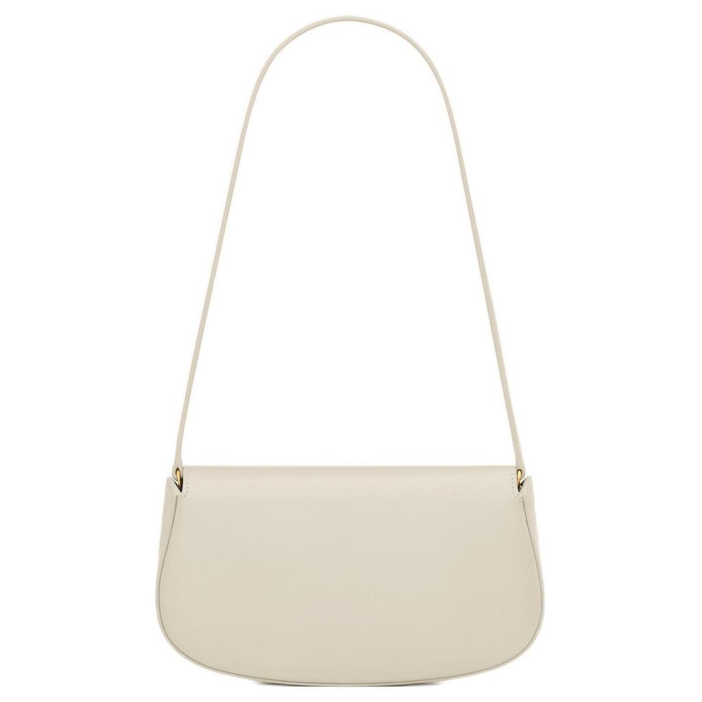 Saint Laurent Ysl Voltaire Metal Logo Mini Handbag Women Handbags White 779642-0SX0W-9207