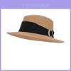 Straw Wide Brim Sun Hat For Beach Summer Casual Sun Protection Women