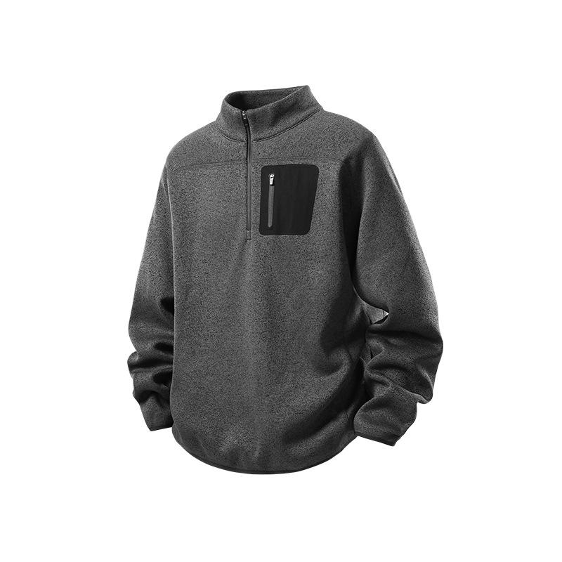 Men s Slim-Fit Half-Zip Outdoor Base Layer Pullover for Winter Sports and Casual Wear XX-Large