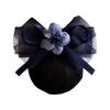 Women Hair Net Mesh Head Flower Headdress Floral Hair Adornment Versatile Decorative Hair Mesh Hair Styling Tool