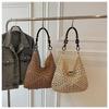 2026 Trendy Large Capacity Woven Tote Backpack - Summer Essential Student Shoulder Bag