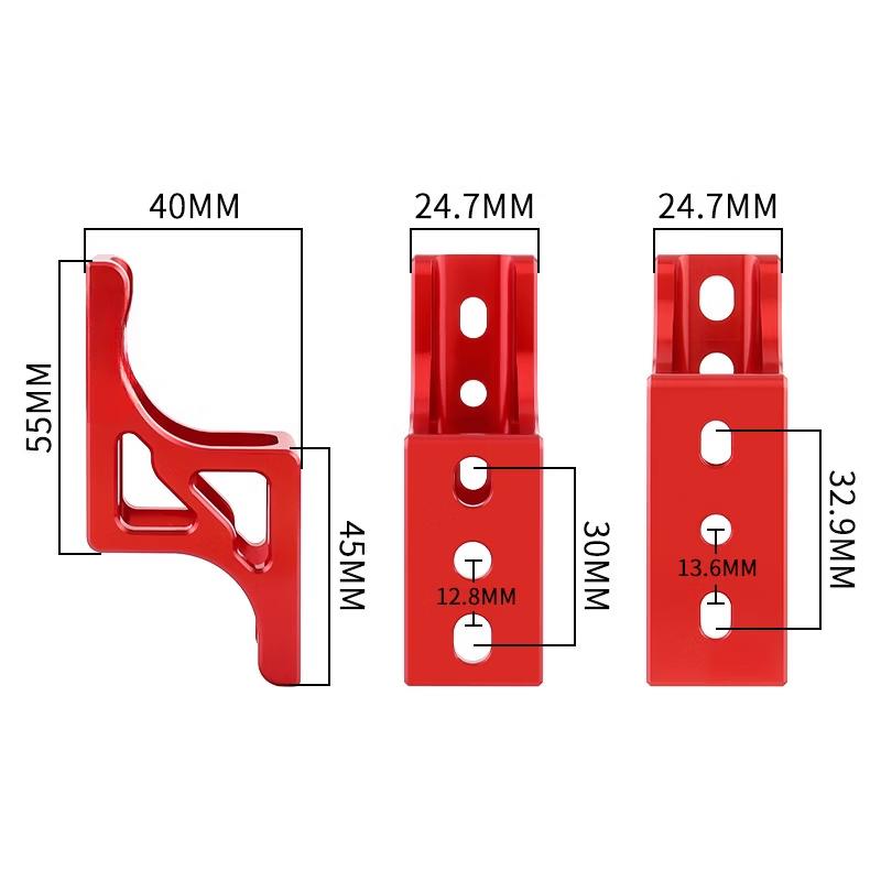 Folding Bike Front Rack Riser Mount