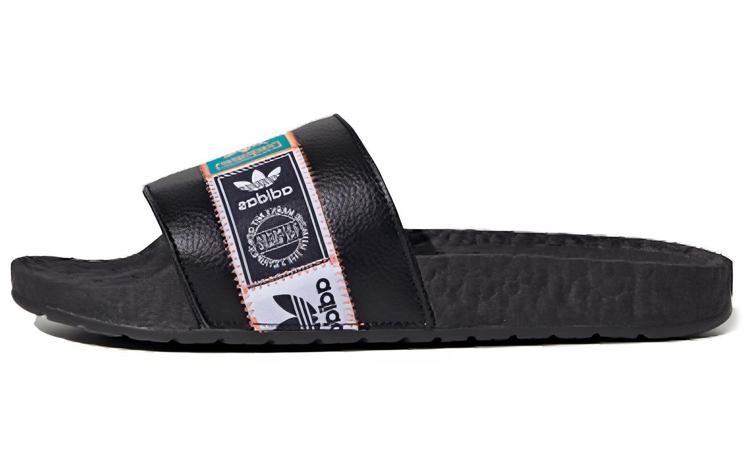 

Adidas Originals Adilette Boost Printing Unisex Slippers Green Black FX7478 37
