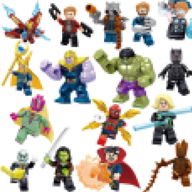 Supervaroņu klucīšu minifigūru komplekts 38 veidi