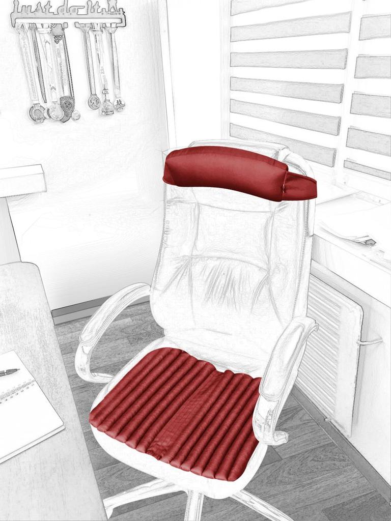 Pokrowce na krzesła wykonawcze Ekkoseat, wypełniacz z łuski gryki