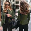 New Arrival Autumn Winter Women's Fashion Leather PU Blazer Jacket