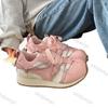 Fashion Women's Sneakers Autumn Lightweight Non Slip Soft Sole Running Shoes Comfortable Fashion Cross Tied Height Increase Casual Shoes