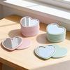 48/96pcs Portable Mirror Wedding Season Sweet Party Favors Heart-Shaped Pocket Glass Makeup Mirrors for Travel Gifts Home Decor