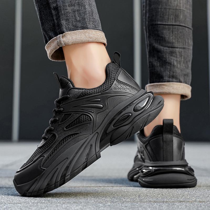 Herren Ganzjahres atmungsaktive Mode Outdoor Freizeit Sneaker Leichte weiche Sohle Speed Laufschuhe Bequeme Rennsport Schuhe