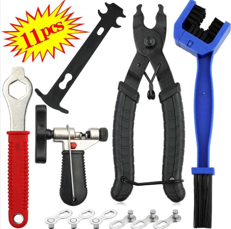 Mountain Bike Chain Tool Set: Caliper, Breaker, and Magic Buckle Pliers