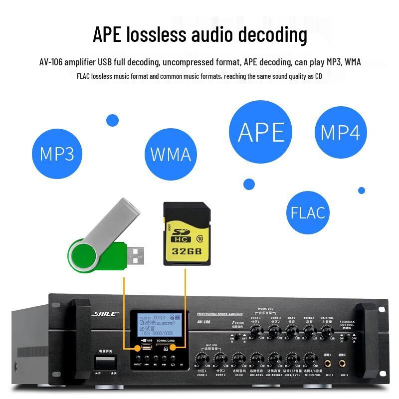 SHILE AV106 Professional Wall-Mounted Conference Audio System