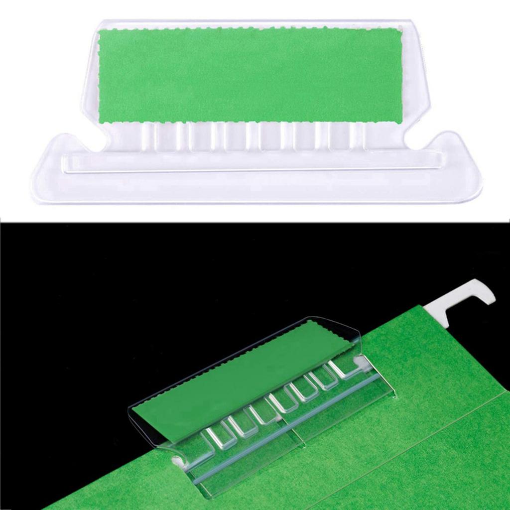 120 Sets File Document Tabs 2 Inch Hanging Folder Tabs and Multicolor Inserts for Quick Identification of Hanging Files