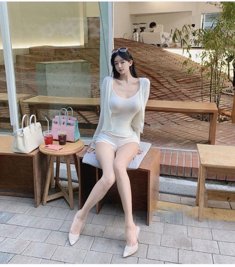 Korean Fashionista Feminine High-Waist Bodycon Casual Shorts