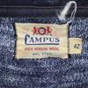 Campus 50s Vintage Wool Blend Long Sleeve Cardigan 42 Navy Men's Used