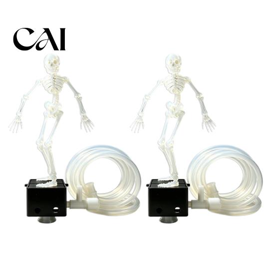 Accessori Subacquei per Halloween Scheletro Danzante Bolla Decorazione Acquario, Pesce Pneumatico Mobile Ornamentale Vasca Pesci Flusso d'Aria Bolle Regolabile