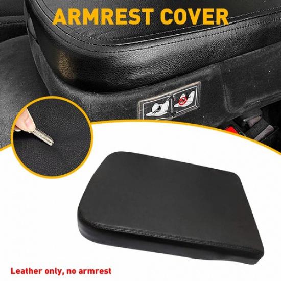 Fit For Dodge Ram 2002-2008 Leather Center Lid Console Armrest Cover Black