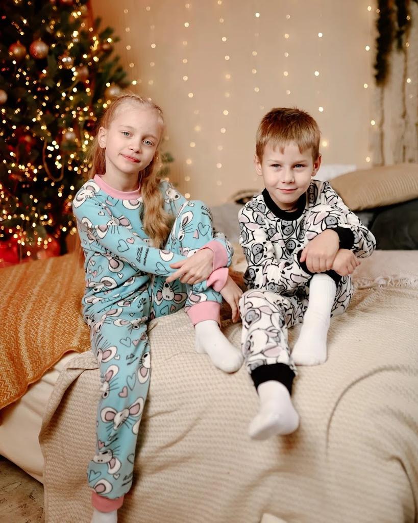 Kids’ Winter Pajamas (Boys) – Colorful Print & Cozy Fleece Fabric, Winter, 6076-028-4 HC
