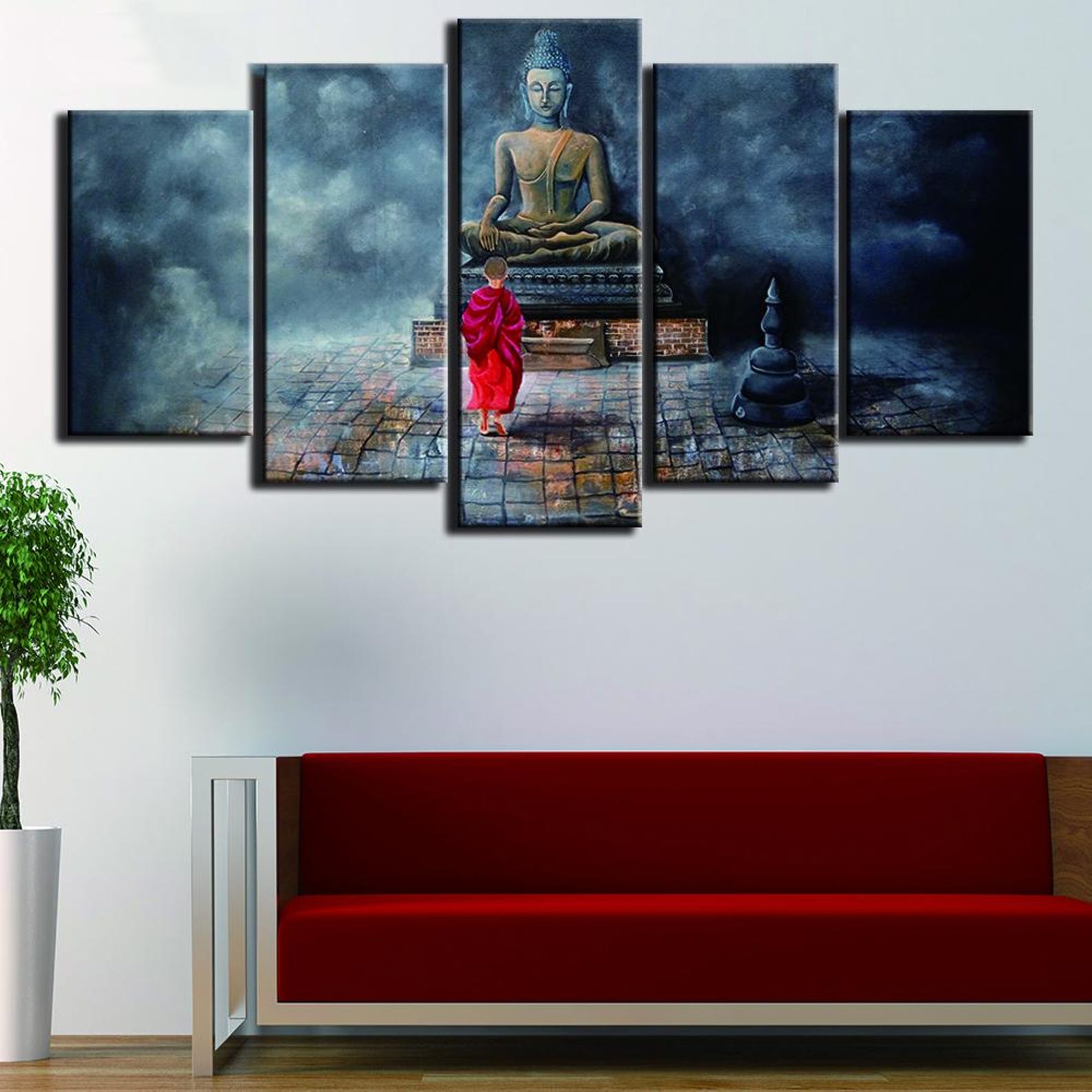 

5 Piece Canvas Wall Art Modern Artwork Canvas Panel Prints for Home Decor 20X35 20X45 20X55CM