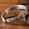 Pulsera Pixiu para hombre, Mantra ajustable Retro, decoración Fengshui de la suerte, riqueza, felicidad, protección de la fortuna, decoración de monedas, pulsera de apertura Rilievo