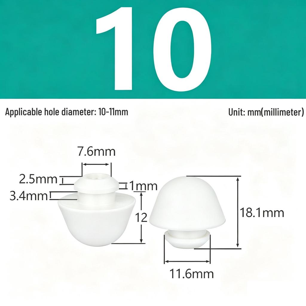 High-Temp Resistant Silicone Rubber Stopper with Card Slot Sealing Cap