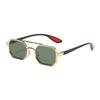 Gradient Unisex Polarized Sunglasses Indian Style Anti-UV Glasses Double-bar Square Sunnies  Party