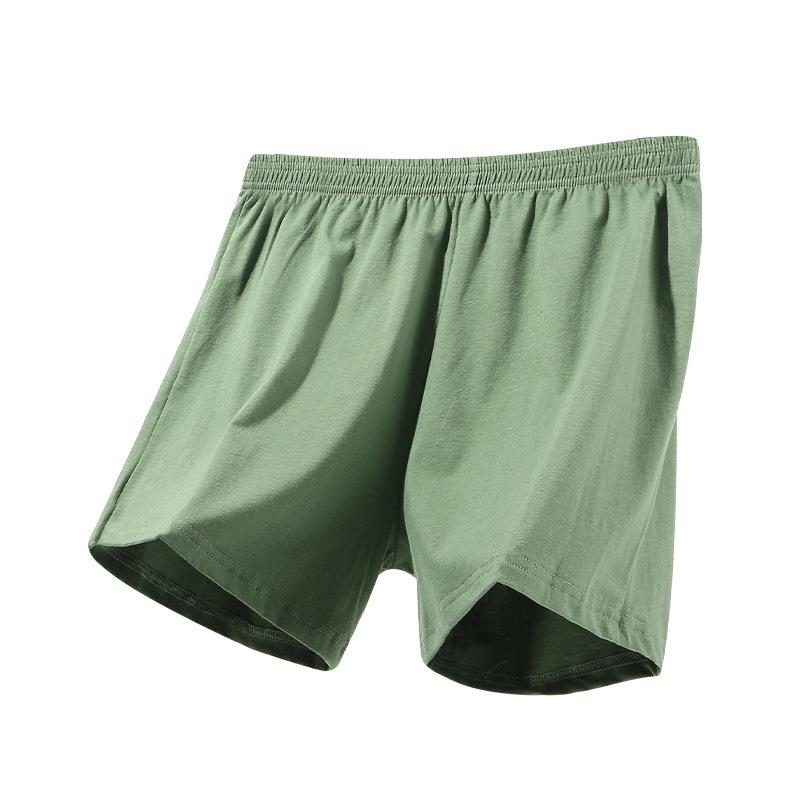 Men's Pure Cotton Loose Boxer Briefs - Summer Solid Color Trendy Four-Cornered Underwear