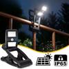 Rotatable Solar Clamp Light Motion Super Bright Outdoor Garden Lighting Portable Wall Lamp for Patio Yard Pathway Illumination