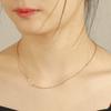 A-Z Letter Choker Necklace Personalized Alphabet Side Pendant Jewelry Gift for Birthday and Fashion Accessories