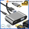 Xiaomi Adaptador Múltiple AV Digital USB C a HDMI-Compatible VGA Tipo-C Convertidor Thunderbolt 3 a 4K 1080P Carga Rápida para MacBook
