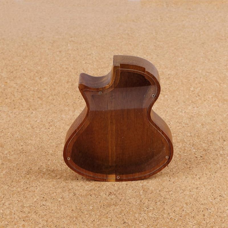 Guitar Shape Coin Storage Box Money Saving Jar Home Decoration Jewelry Coin Bead Holder for Boys and Girls Enduring
